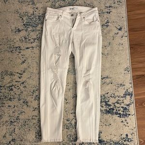 White ripped jeans!